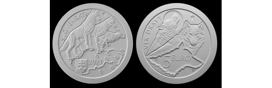 5 eurová minca - Vlk dravý - posledná možnosť rezervácie
