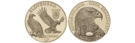 5€ minca - Fauna a flóra na Slovensku - orol kráľovský