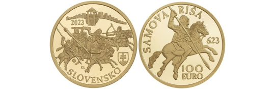 14.novembra emisný deň - 100eur Vznik Samovej ríše - 1400.výročie