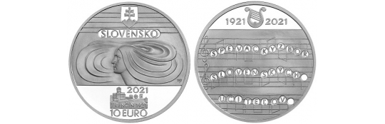 Next coin to be issued -  100th anniversary of the Slovak Teachers' Choir - 12 March 2021