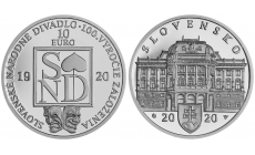 Minca Ag 10 €/2020 proof Slovenské národné divadlo - 100. výročie založenia