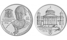 Strieborná minca 10€ (2019) BU - Vymenovanie Alexandra Rudnaya za ostrihomského arcibiskupa - 200.výročie