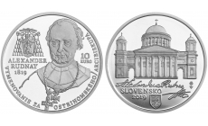 Minca Ag 10€/2019 proof Vymenovanie Alexandra Rudnaya za ostrihomského arcibiskupa - 200.výročie