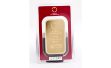Investičné zlato - zlatá tehlička 100 g - Münze Österreich