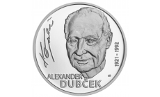Minca Ag 10 €/2021 proof Alexander Dubček - 100.výročie narodenia