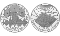 Strieborná minca 10€ (2023) proof - Začiatok pravidelného vysielania československého rozhlasu - 100.výročie