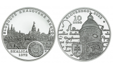 Minca Ag 10€/2022 proof - Povýšenie Skalice na slobodné kráľovské mesto - 650.výročie