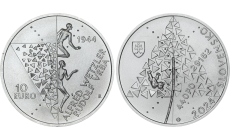 Strieborná minca 10€ (2024) BU - Podanie správy o nacistických vyhladzovacích táboroch Auschwitz a Birkenau - 80.výročie 