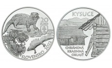 Strieborná minca 20€ (2022) proof - Chránená krajinná oblasť Kysuce