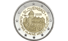 Pamätná minca 2€ (2026) - Európske hlavné mesto kultúry Trenčín 2026