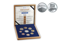 Súbor mincí SR 2023 proof like v drevenej kazete - 30.výročie vzniku Slovenskej republiky