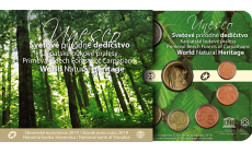 Súbor mincí SR 2019 "Kultúrne pamiatky UNESCO na Slovensku - Karpatské bukové pralesy 