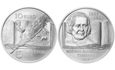 Minca Ag 10 €/2017 Božena Slančíková-Timrava – 150. výročie narodenia