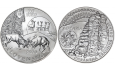 Strieborná minca 20 € (2020) BU - Chránená krajinná oblasť Poľana