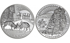 Minca Ag 20 €/2020 proof "Chránená krajinná oblasť Poľana"