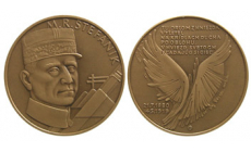 Medaila bronz patinovaná - Milan Rastislav Štefánik