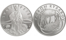Strieborná medaila - Svätý Peter - patrón rybárov