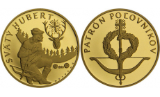Medaila Au "Sv. Hubert,patrón poľovníkov"