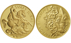 Medaila Au Svätý Juraj - patrón rytierov a vojakov