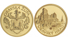 Medaila Au "Oravská župa" historické župy na území SR