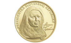 Mosadzná medaila pozlátená - Prezidentka SR - Zuzana Čaputová