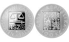 Strieborná minca 100 Kč (2024) proof - Najvyššie Štátne zastupiteľstvo z cyklu Inštitúcie Českej republiky