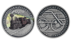 Strieborná medaila - Technické pamiatky na Slovensku - Čiernohorská železnica v Čiernom Balogu