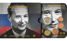 Súbor mincí SR 2021 Alexander Dubček - 100. výročie narodenia