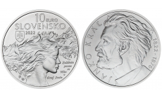 Minca strieborná 10€/2022 BU - Janko Kráľ - 200.výročie narodenia