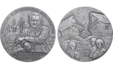 Strieborná medaila - Velikáni Slovenského maliarstva - Miloš Alexander Bazovský