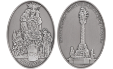 Strieborná medaila - Morové stĺpy - kamenní svedkovia víťazstva nad epidémiami - Morový stĺp Súsošie najsvätejšej Trojice v Trnave