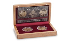 Strieborné medaily - Nezrealizované motívy zberateľských mincí- 100€ - Zavedenie zlatej mince - dukátu v Uhorsku - 700.výročie