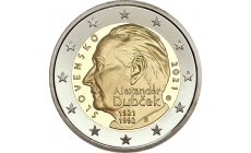 Minca 2€/2021 Alexander Dubček - 100.výročie narodenia