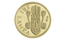 Zlatá minca - 50 Francs CFA - Srí Lanka - Rituálne masky regiónov sveta III.