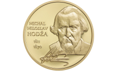 Medaila mosadzná (pozlátená) - Michal Miloslav Hodža - Štúrovci 