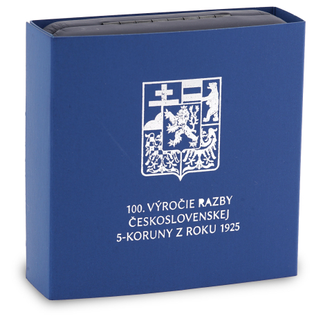 Strieborná medaila - 100. výročie razby prvej Československej 5-koruny