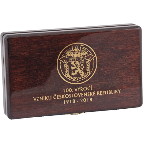 SADA MEDAILI CU - JSEM RAŽEN - 100.výročie vzniku ČSR, 1918 - 2018 - skúšobná razba