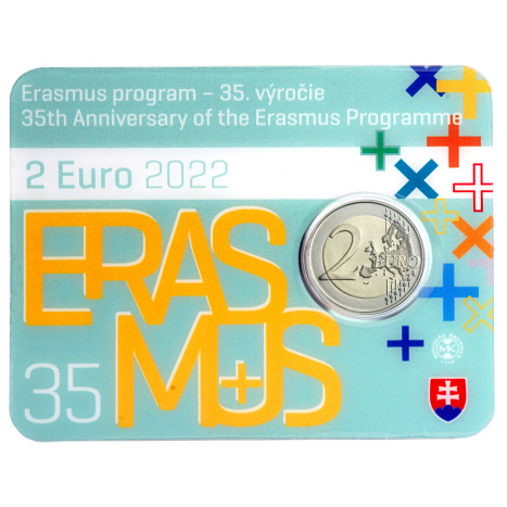 Zberateľská karta 2€/2022 - Erasmus program - 35.výročie