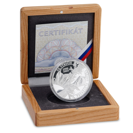 Strieborná medaila - 30.výročie vzniku samostatného Slovenska