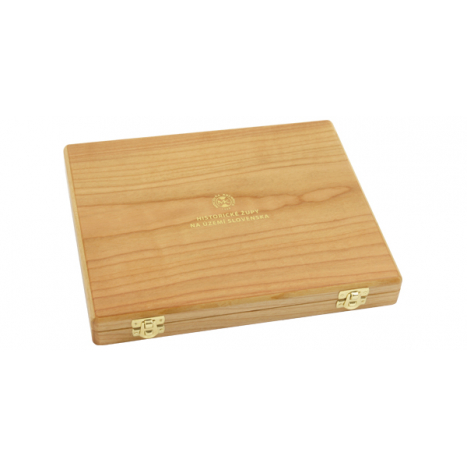 Wooden box "Historical districts in Slovakia" 