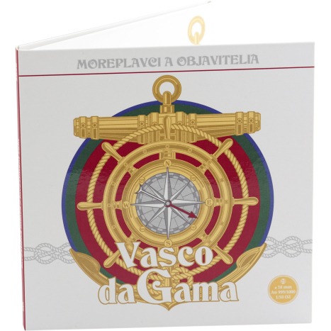 Minca zlatá (3,11g) - Svetoví moreplavci a objavitelia - Vasco da Gama