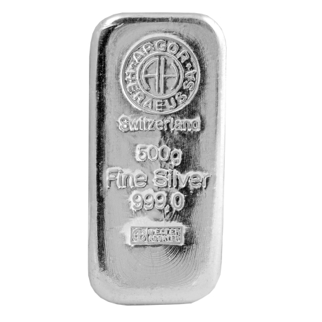 Investičné striebro - strieborná tehlička 500 g