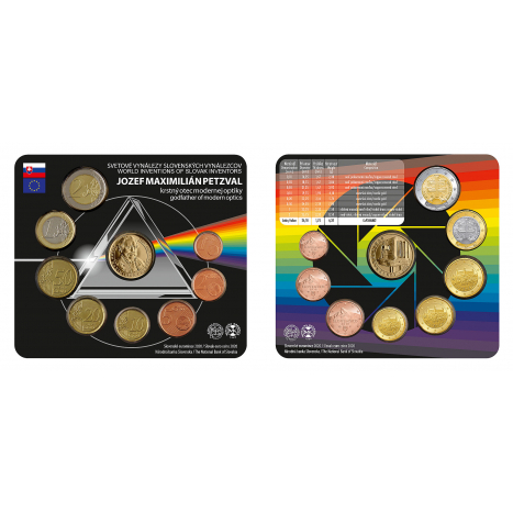 Coin set SR 2020 World-known inventions of Slovak inventors - Jozef Maximilian Petzval
