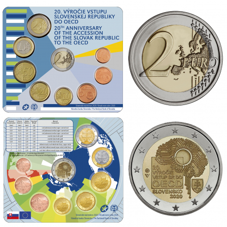Súbor mincí SR 2020  Vstup SR do OECD- 20.výročie