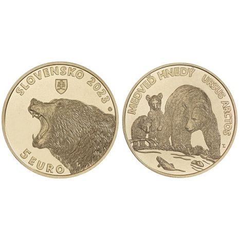 Minca 5€ (2023) - Medveď hnedý 
