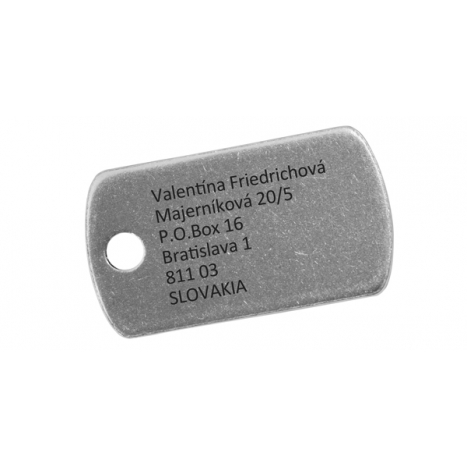 Personalizovaný štítok na batožinu