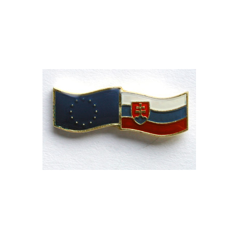 Odznak "EÚ - SR" dvojvlajka