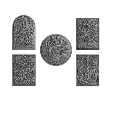 Set of SP plaques "Artworks of world famous artists I."