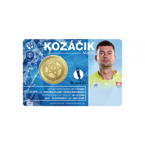 Collector card "MATÚŠ KOZÁČIK"