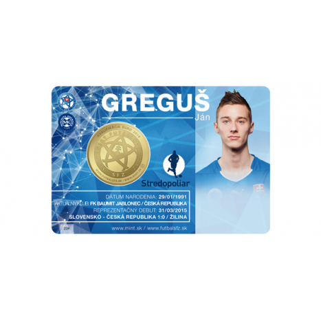 Collector card "JÁN GREGUŚ"